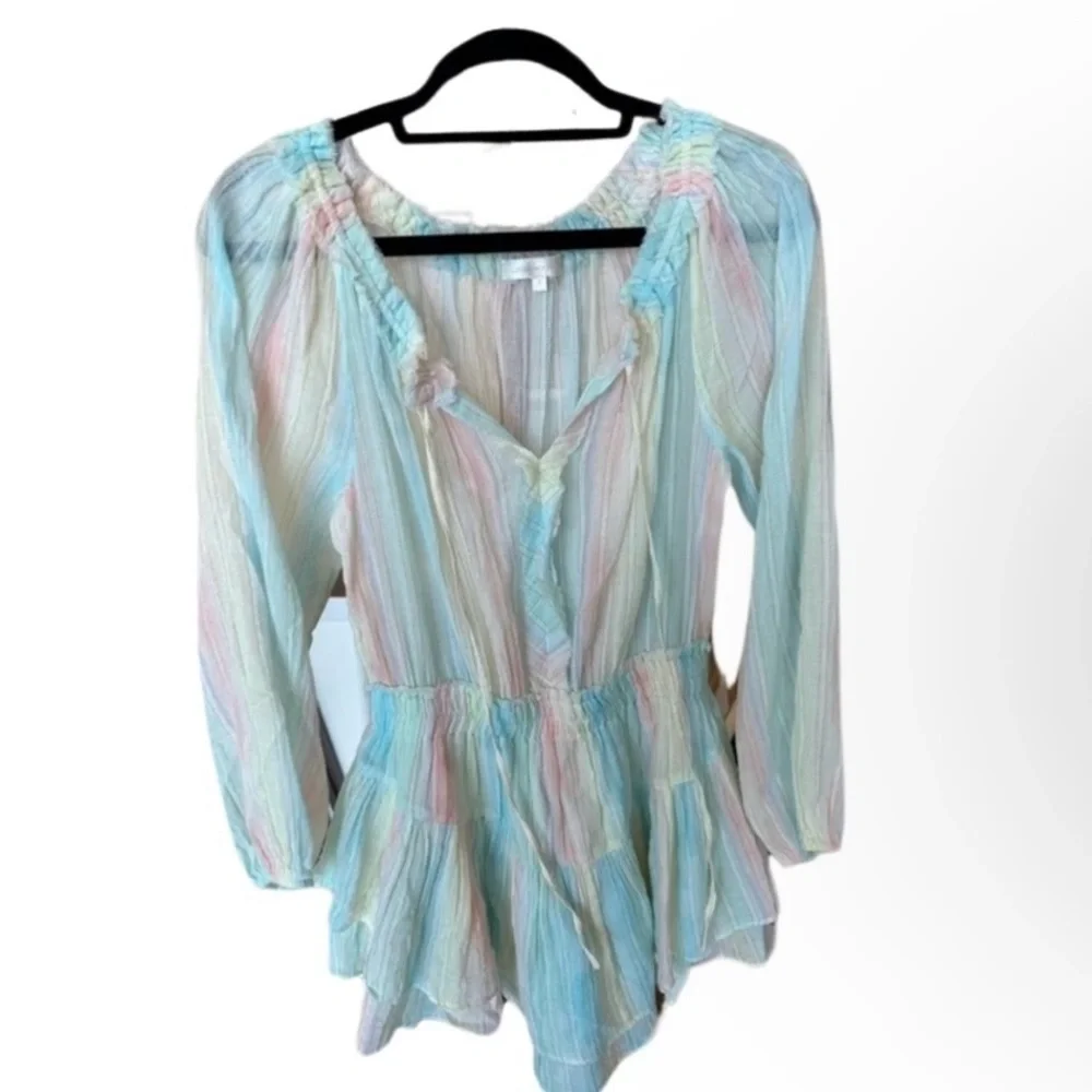 LSF multi colored Banou Striped layer dress size Small - Picture 8 of 9